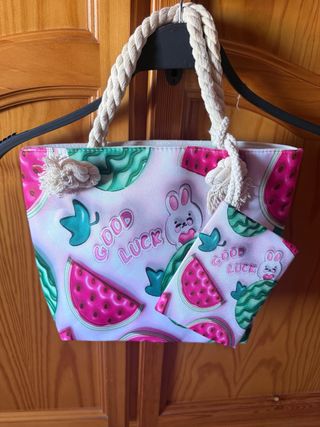 Mini bolso tela estampado sandías