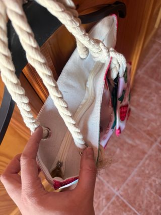 Mini bolso tela estampado sandías