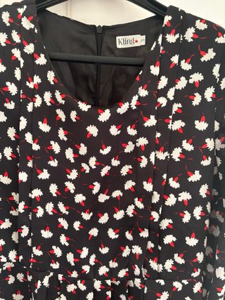 Vestido Kling Talla M Estampado Flores