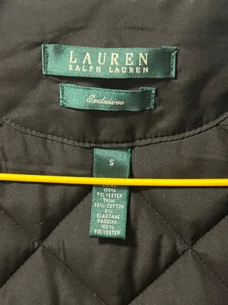 Chaqueta Ralph Lauren Negra Acolchada