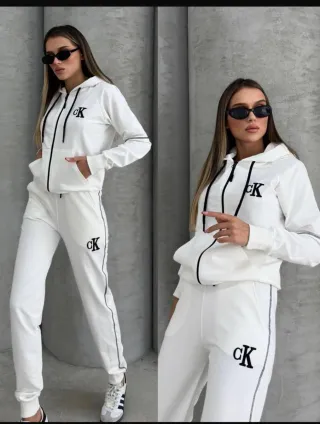 Conjunto Deportivo Calvin Klein Blanco Mujer