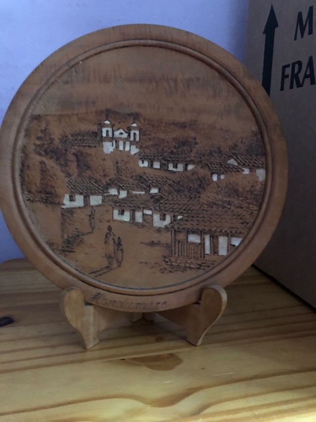 Plato Decorativo Madera,, Honduras