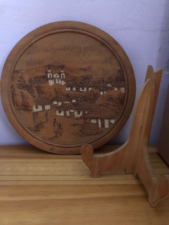 Plato Decorativo Madera,, Honduras