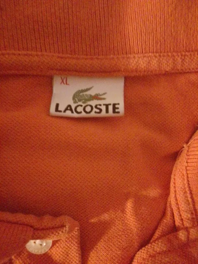 Polo Lacoste Naranja Talla XL Caballero