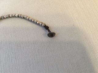 Pulsera cuero y metal con herradura