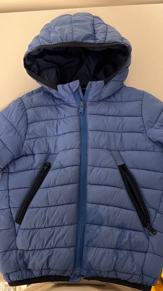 Chaqueta Zara niño azul con capucha