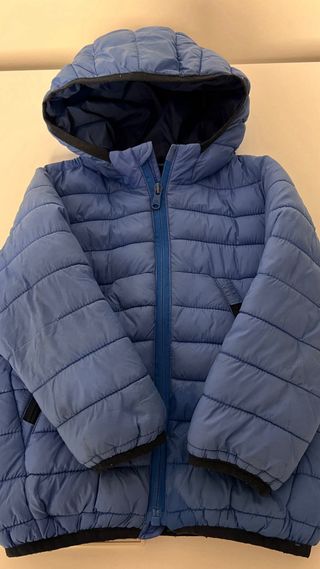 Chaqueta Zara niño azul con capucha