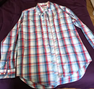 Camisa Lacoste Talla M Cuadros
