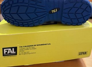 Zapatos de seguridad FAL negros y azules