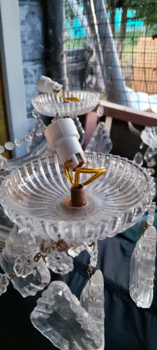 Lampadario Barocco Cristallo Vintage