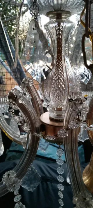 Lampadario Barocco Cristallo Vintage