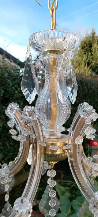 Lampadario Barocco Cristallo Vintage