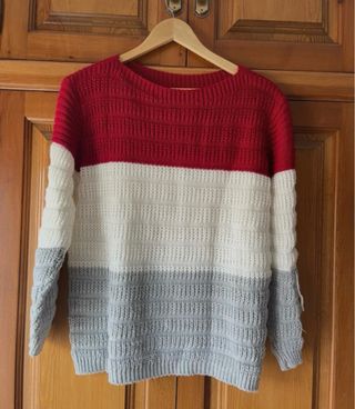 Jersey de rayas tricolor