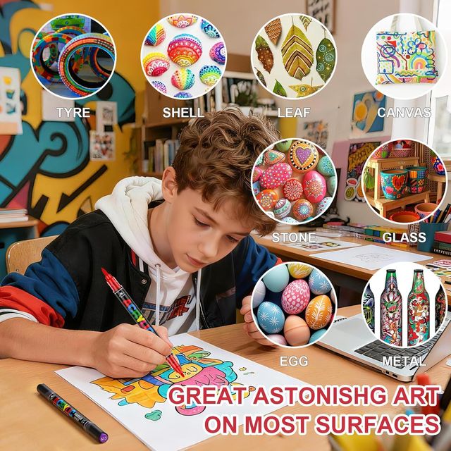 168 Rotuladores Acrílicos Permanentes Colores