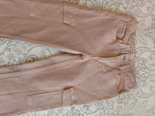 Pantalón cargo rosa palo Mango XXS