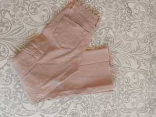Pantalón cargo rosa palo Mango XXS