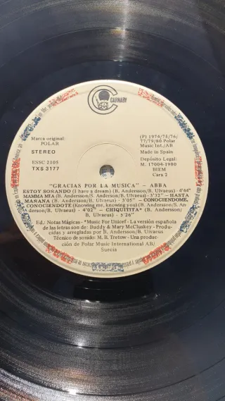 ABBA Gracias Por La Musica Vinil