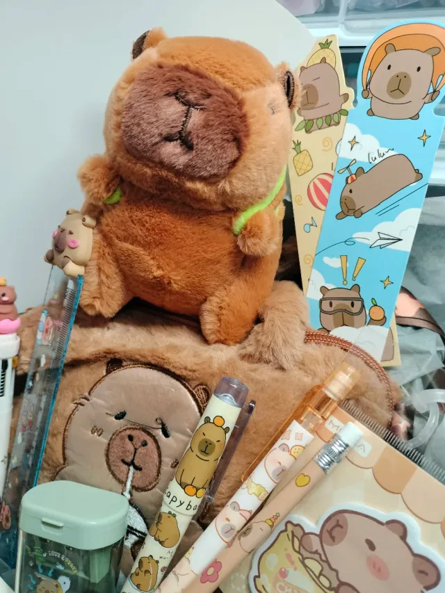 Set Papelería Capibara Kawaii