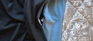 Gonna nera e felpa scozzese taglia XL