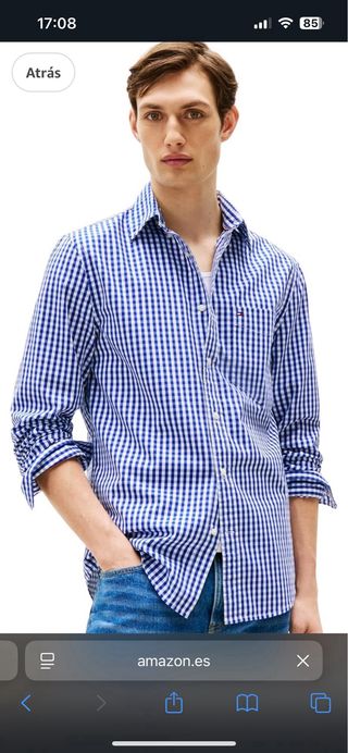 Camisa Tommy Hilfiger Cuadros Azul