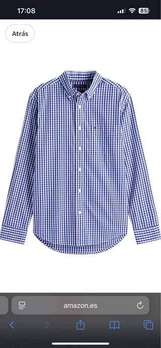 Camisa Tommy Hilfiger Cuadros Azul