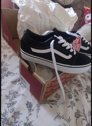 Zapatillas Vans Negras Talla 38 Nuevas