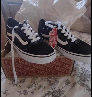 Zapatillas Vans Negras Talla 38 Nuevas