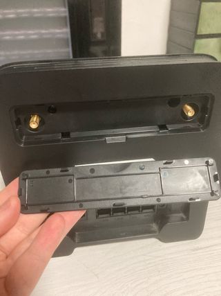 Router WiFi Adoc Negro con cable ethernet