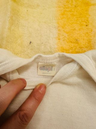 Body neonato Ellepi bianco manica corta