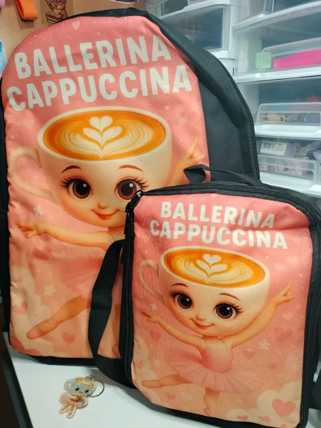 Mochila y neceser Ballerina Cappuccina