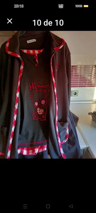 Pijama y bata polar nuevo