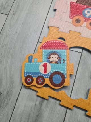 Tappeto gioco modulare con animali e numeri