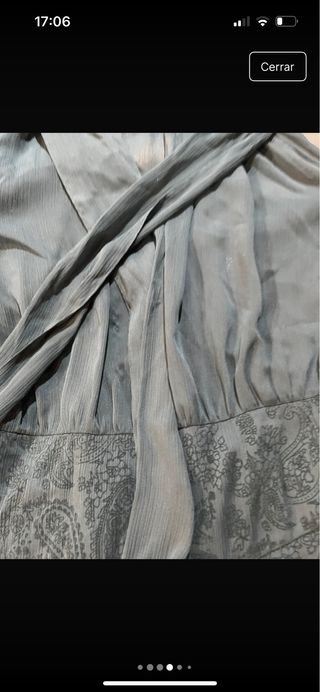 Vestido verde azulado talla L