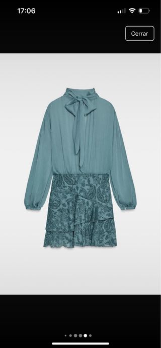 Vestido verde azulado talla L