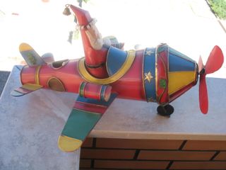 Avião de Natal Decorativo