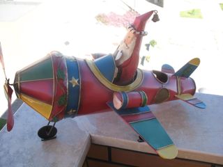 Avião de Natal Decorativo