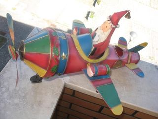 Avião de Natal Decorativo