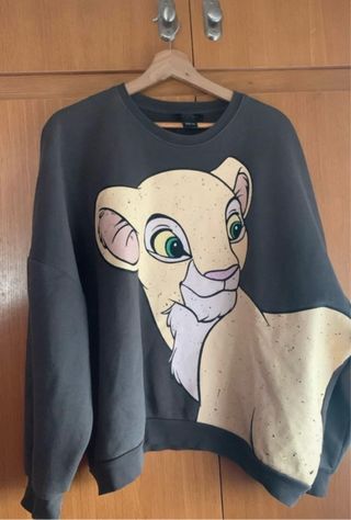 Sudadera gris con estampado de Disney