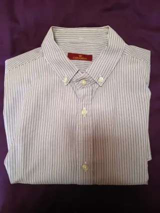 Camisa Caramelo Rayas Talla L