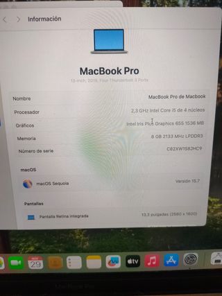 MACBOOK PRO 2018 i5/8/512