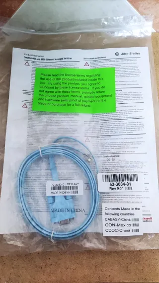 Cable Allen-Bradley 72-3383-01 Rev A2