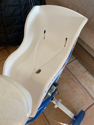 Bicicleta infantil de frozen azul con cesta