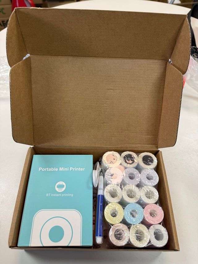 Stampante termica mini portatile + rotoli