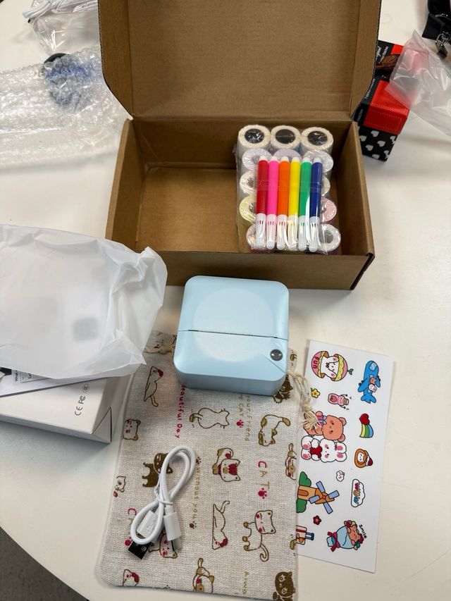 Stampante termica mini portatile + rotoli