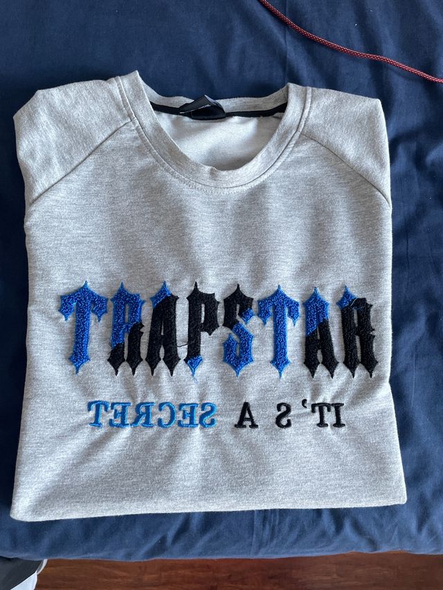 Sudadera Trapstar Gris y Azul