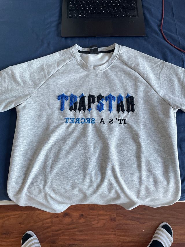 Sudadera Trapstar Gris y Azul