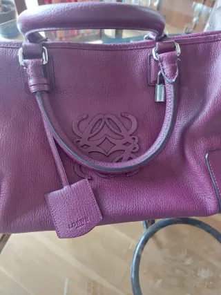 Bolso Loewe berengena Piel