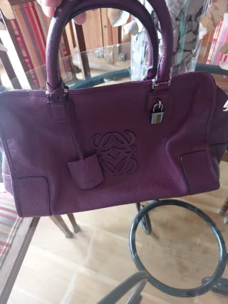 Bolso Loewe berengena Piel