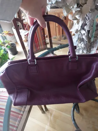 Bolso Loewe berengena Piel