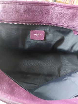 Bolso Loewe berengena Piel